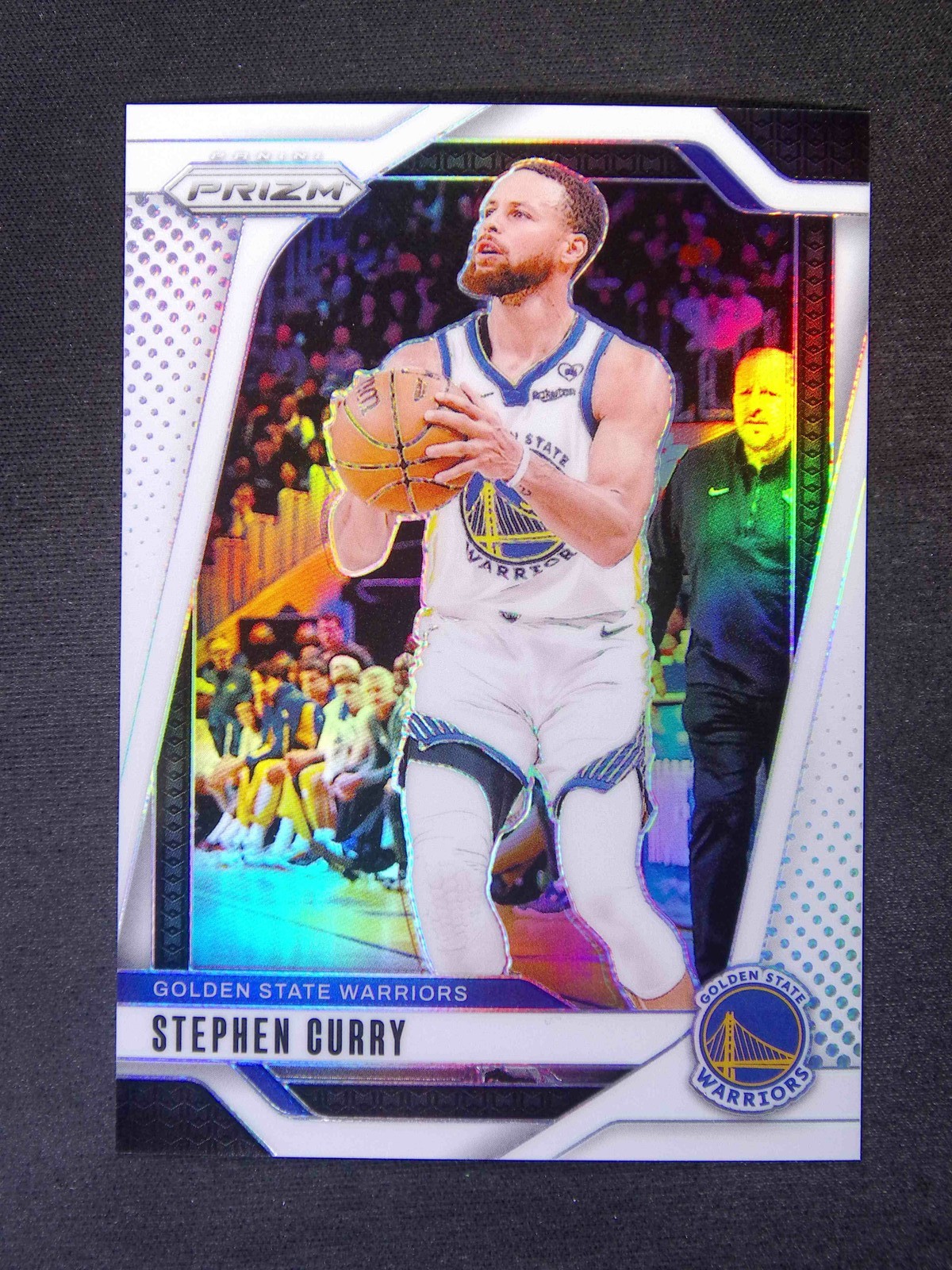 2024-25 Panini Prizm Stephen Curry #134 Color Match White /175