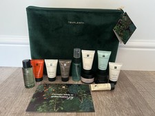 A Taste Of Temple Spa velvet gift bag travel minis Repose, Exalt, Easy Glowing..