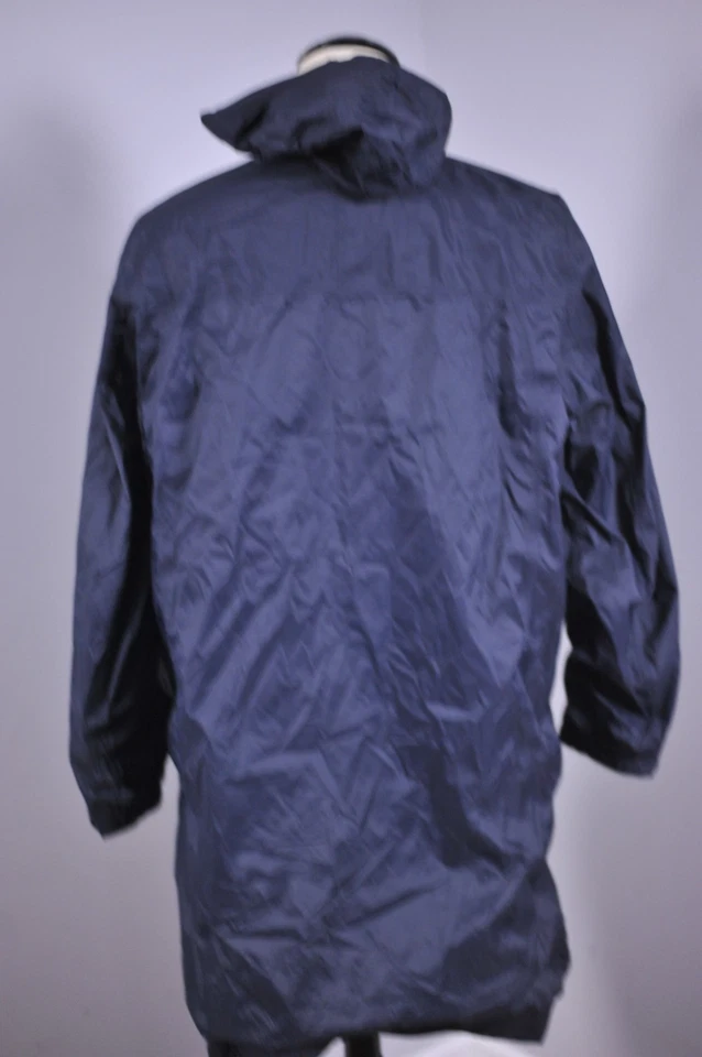 LL Bean Nylon Fleece-Lined Hooded Wind/Water-Resist Stadium Coat Black Men's XL - Image 4 of 4
