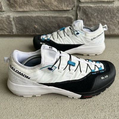 Men's Size 11.5 - Salomon S Lab Alpinway Shoes White Black Blue 473779 31
