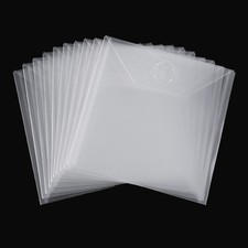 30Pcs 6.4x6.4'' Stamp and Die Storage Pockets Resealable Clear Plastic Seal B...