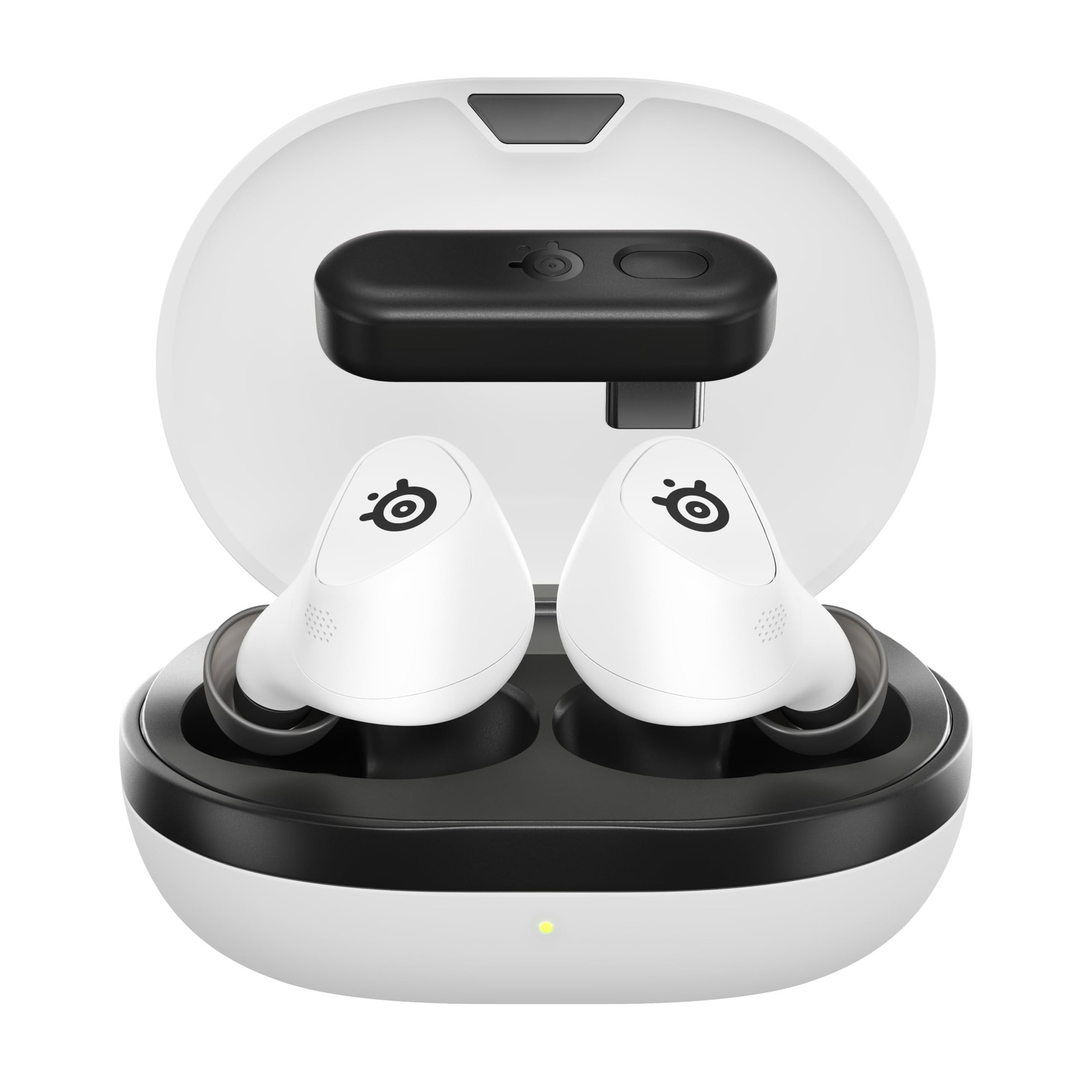 SteelSeries Arctis GameBuds white wireless gaming earphones with EQ ANC noise-canceling