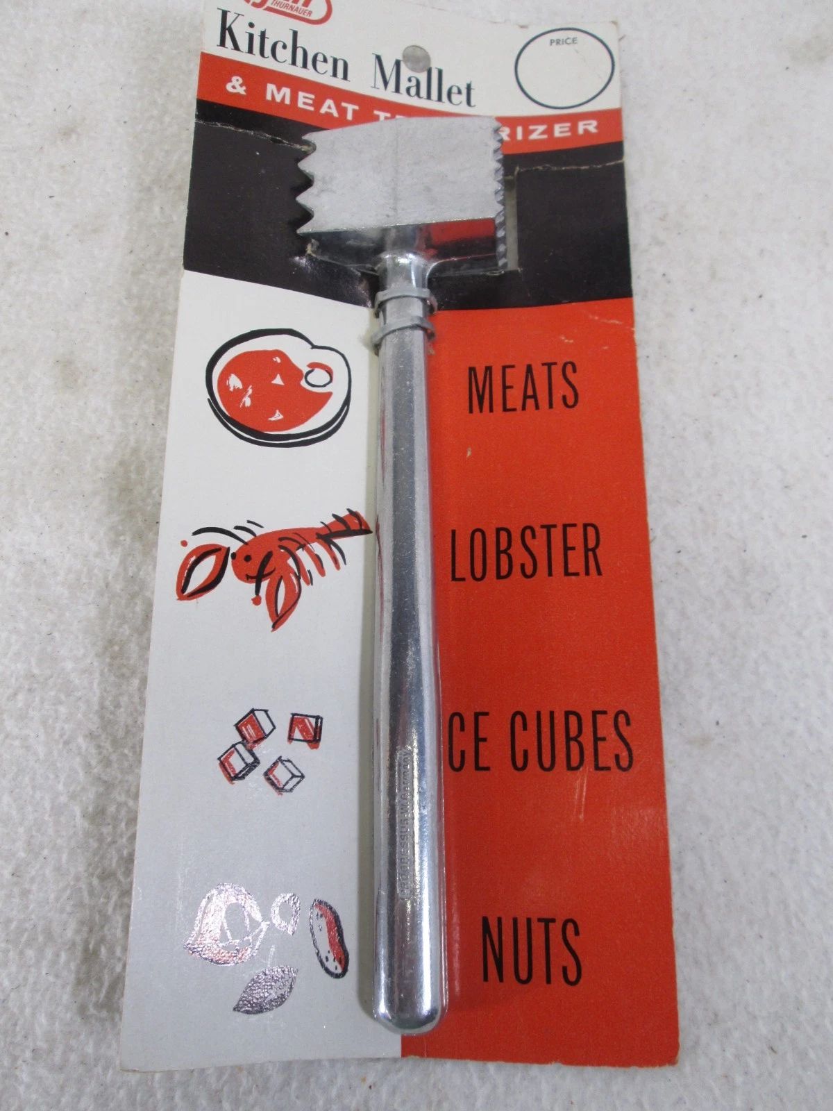 Vintage 1960's GMT Meat Tenderizer Kitchen Mallet utensil NOS
Opens in a new window or tab