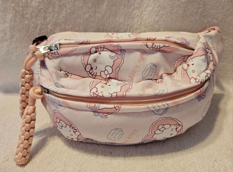 Riñonera/bolso bandolera Hello Kitty rosa 10"L x 7"H - NUEVO Foto 2 de 4