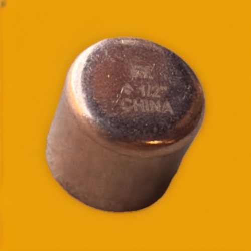 🔥 Charman 1/2" Copper Cap Fitting NSF Sweat Solder End ~ 3 Units🔥