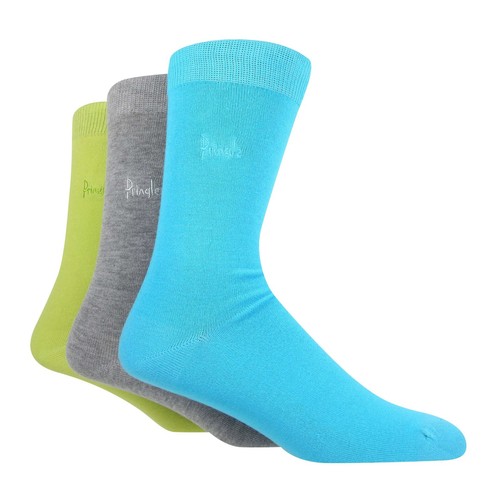 Pringle 3 Pair Men's Plain Rupert Bamboo Socks - Picture 10 of 10
