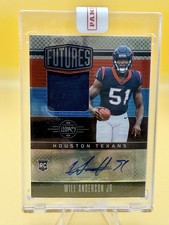 2023 Panini Legacy - Futures Dual Patch Autographs Will Anderson Silver /249 