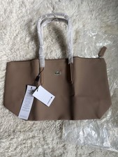 NWT - Lacoste Taupe L1 Shopping Tote