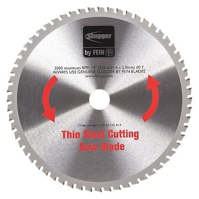 Fein 69908120448 Circular Saw Blade, Carbide, 9 In. Dia.