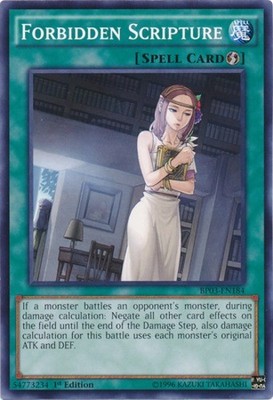 Forbidden Scripture - BP03-EN184 - Common - 1st Edition - Lightly Played