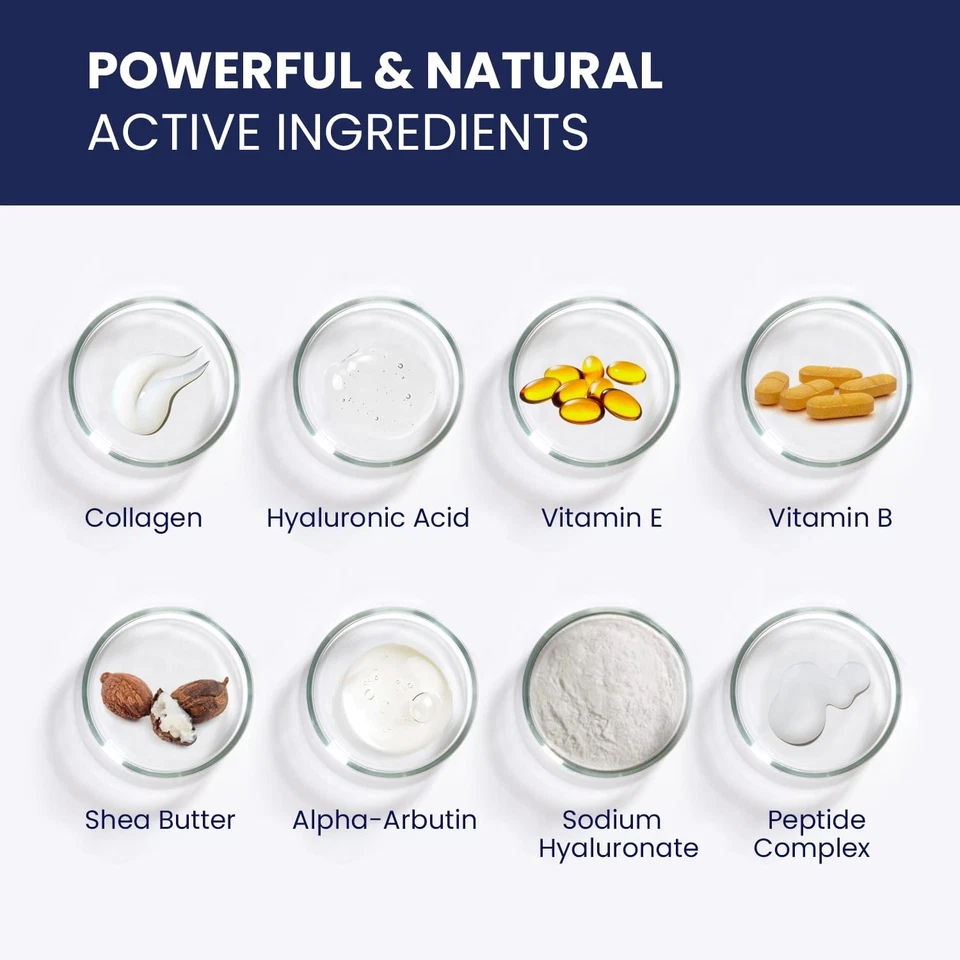 Crema facial 6 en 1 para hombres - antienvejecimiento, arrugas, manchas oscuras, bolsas para ojos 1,7 oz Foto 3 de 4