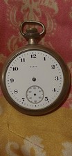 Antique Elgin Pocket Watch for Parts Only Missing Hands for Repair