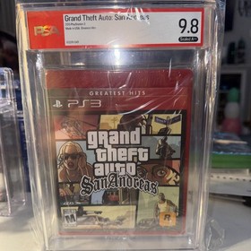 Grand Theft Auto: San Andreas Greatest Hits Sealed PS3 - PSA Graded 9.8 A++ RED