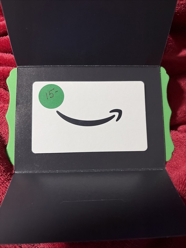#699 AMAZON $15.00 Gift Card NEW!! Protective Outside Sleeve..GREAT GIFT
