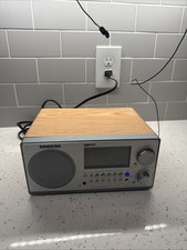Sangean WR-2 FM-RBDS / AM Wooden Cabinet Digital Tuning Radio Receiver in Walnut
