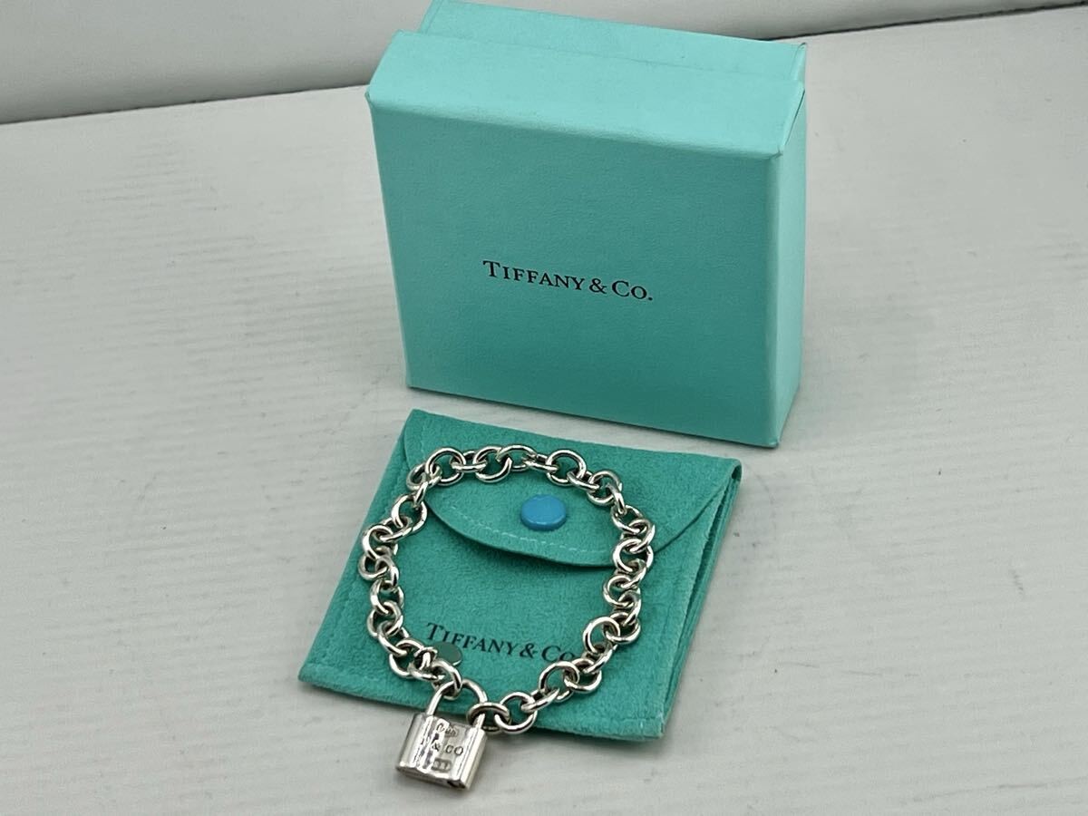 Tiffany & Co. 1837 Padlock Lock Bracelet Sterling Silver 925