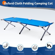 Folding Camping Cot, 75" Portable with Carrying Bag, for Outdoor Camping Hiking