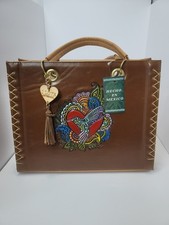 Tote Purse Handbag Cross Body Genuine Leather Hand Made Artisanal 2pc