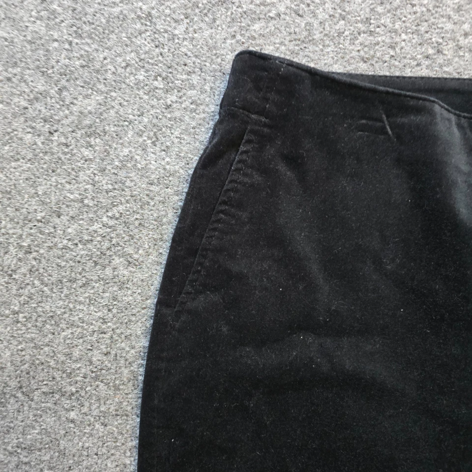 Брюки женские J Jill размер 14 высокие черные бархатные велюровые сужающиеся ноги карьерные повседневные - Изображение 3 из 4