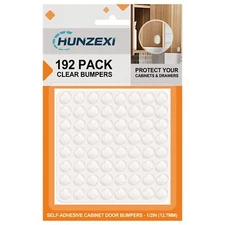 192Pcs Cabinet Door Bumpers Clear Self Adhesive- Rubber Door Stoppers