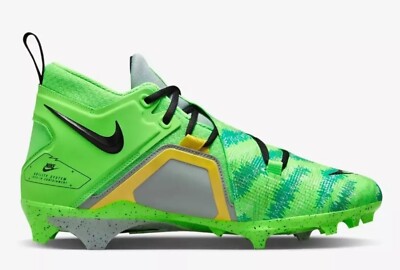 NEW Nike Alpha Menace Pro 3 Football Cleats Shoes, Green/Yellow