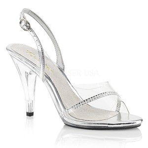 size 5 clear heels