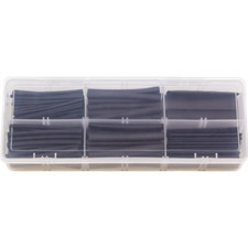 Heat Shrink, Assorted Diameters, 2.5" Long, 158 Pieces