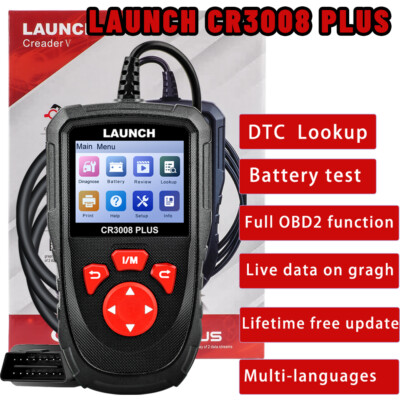 2026 LAUNCH CR3008 PLUS Profi EOBD OBD2 Scanner Diagnosegerät Fehlerauslesegerät