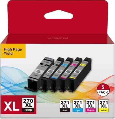 PGI-270XL CLI-271XL Ink Cartridges Replacement For Canon 270 271 Ink Cartridge 5