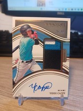 2023 Immaculate Yiddi Cappe 3 Color Patch Autograph Prospect Gold Holo /99