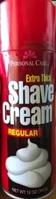Shaving  Cream Stash Can Red