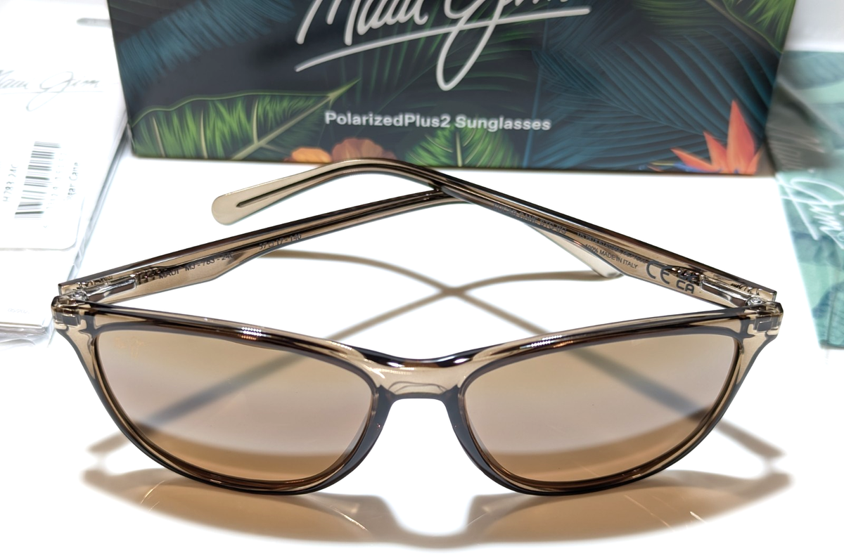 NEW Maui Jim Sugar Cane Translucent Brown Polarized HCL Bronze