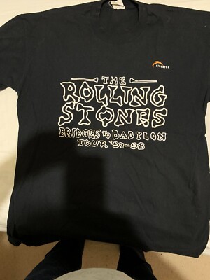 Netherlands Rolling Stones BRIDGES TO BABYLON TOUR LARGE clothing cds Best Offer