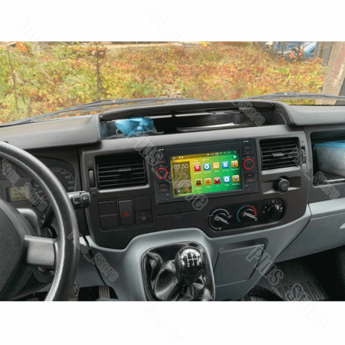 4+64G GPS Navi Android 13 Carplay AutoRadio DSP +Kam für Ford Transit 2006-2014 - Bild 4 von 16