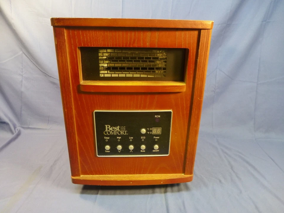 Best Comfort 1500W 120V Quartz Heater with Woodgrain Cabinet GD9315BCW - Image 2 of 4