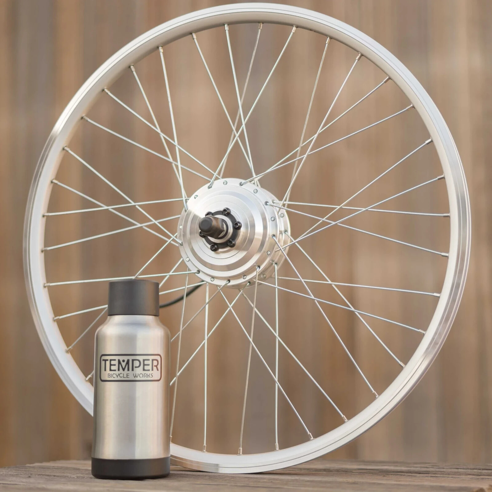 Temper E-bike Kit, Front Wheel E-bike Conversion Kit, Silver 700C/29