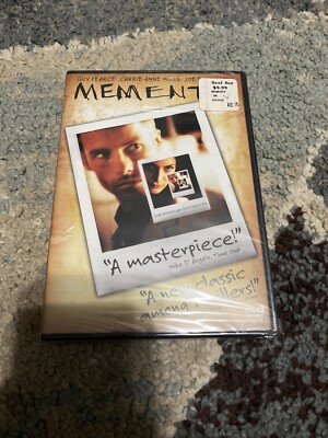 Memento (DVD, 2000, Widescreen) New Sealed Guy Pearce Mystery Suspense Flick