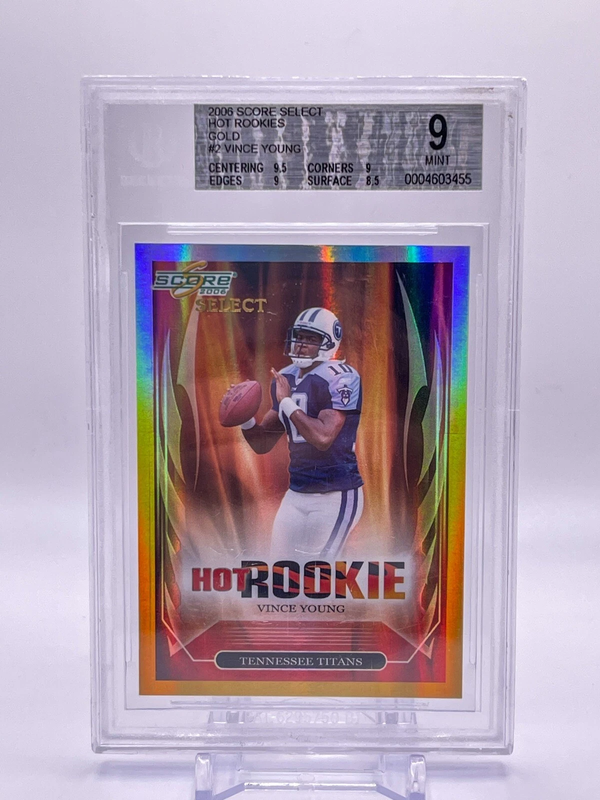 Vince Young Score Select Hot Rookies #2 Gold