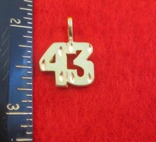 14KT Or EP Numéro 43 Diamant Coupe Breloque