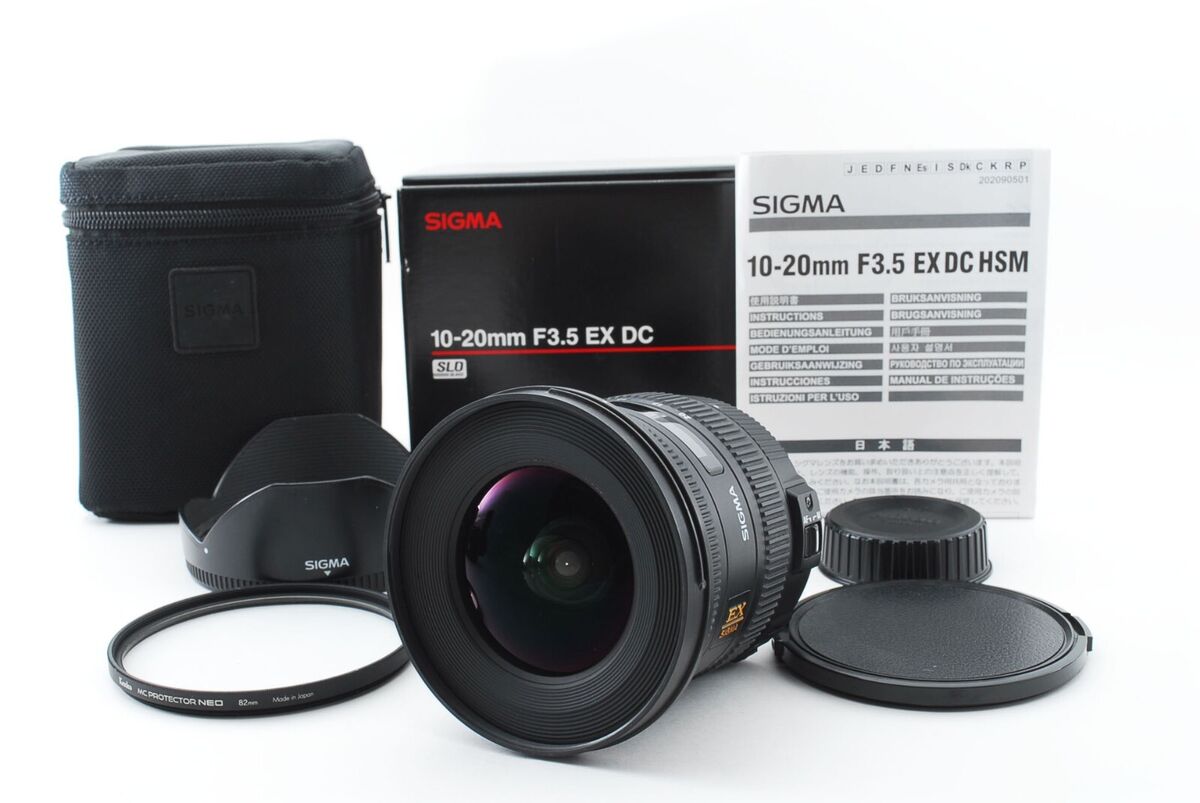 Sigma 10-20mm F3.5 EX DC HSM for Nikon F w/Box from Japan Sigma 10-20mm F3.5 EX DC HSM for Nikon F w/Box from Japan