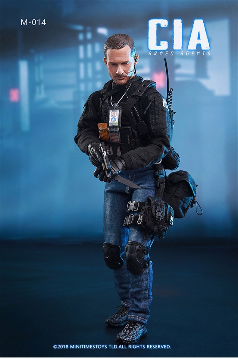 Minitimes toys M014 1/6 CIA Agent Figure Model Body Head Minitimes toys M014 1/6 CIA Agent Figure Model Body Head