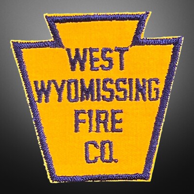 Vintage 3” West Wyomissing Fire Company Co Embroidered Sew On Patch | eBay