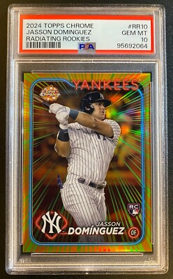 2024 Topps Chrome Jasson Dominguez Radiating Rookies PSA 10 GEM MT 
