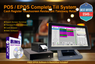 Aures Nino 14'' Touchscreen EPOS Registrierkasse für Restaurant/Imbiss/Einzelhandel
