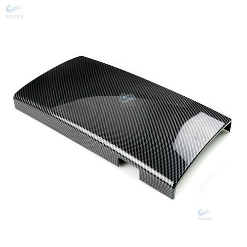 For Mercedes Benz S Class W221 Console Armrest Box Trim Cover ABS Carbon Fiber - Picture 3 of 6