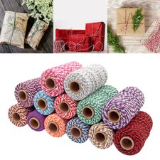 2mm 100m Multicolor Cotton Cord Rope Craft Macrame Artcraft String Tying Wire