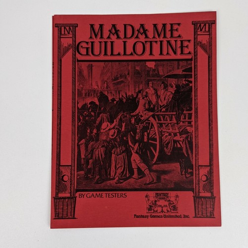 1976 Madame Guillotine: Fantasy Games Unlimited Unpunched w/ Scott Bizar Letter - Picture 2 of 9