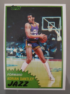 1981-82 Topps Basketball Adrian Dantley #40 Utah Jazz Mint