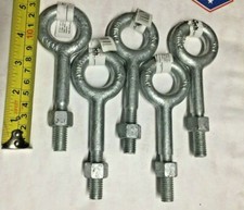 5 pc 1/2" x 3-1/4" Forged Eye Bolt w/Nut load  2,200 lbs 