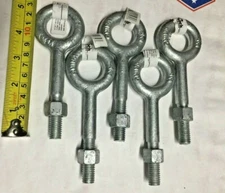 5 pc 1/2" x 3-1/4" Forged Eye Bolt w/Nut load  2,200 lbs 
